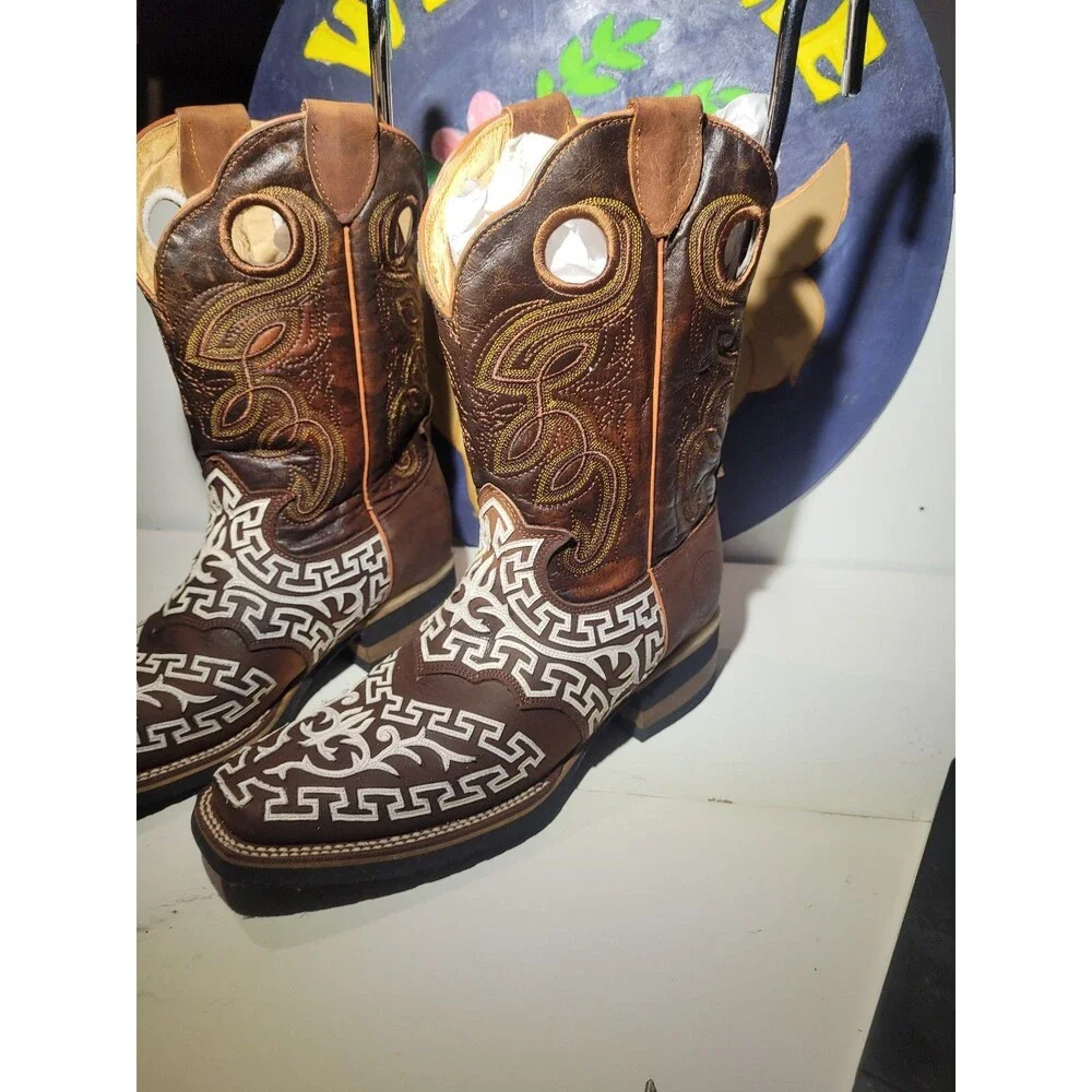 Cowboy BootsEl General Limited Edition Men's Cowboy Boots Brown Leather 10.5